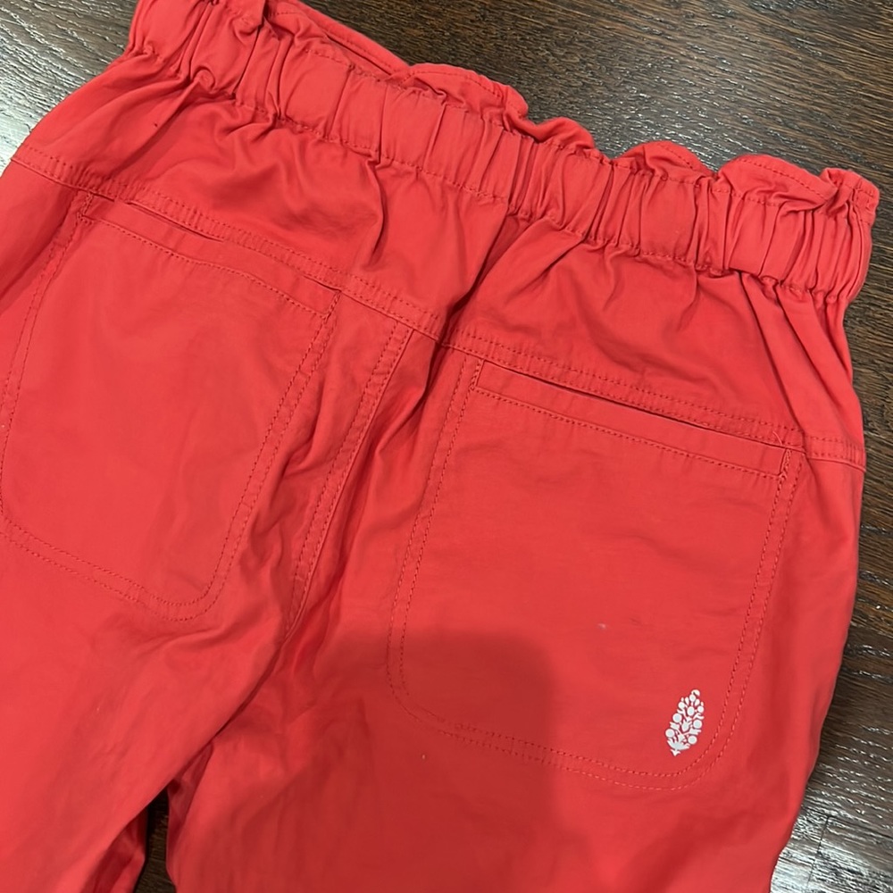 Free People Spring Trekker Pants In RED NWOT Z346-59 - Picture 9 of 9